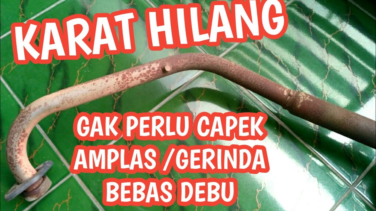 Cara Menghilangkan Karat Knalpot Motor | Tanpa Amplas Tanpa Gerinda.