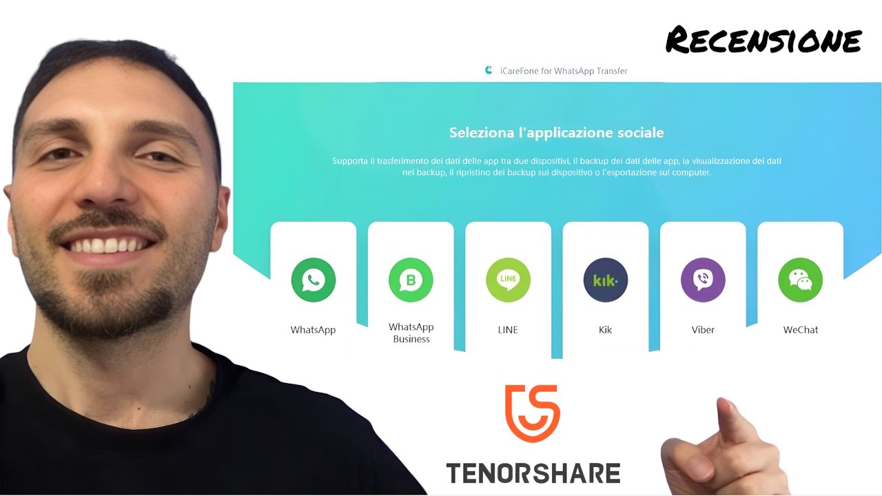 iCareFone di Tenorshare, Trasferire Chat WhatsApp da Android ad iPhone! ( Recensione )