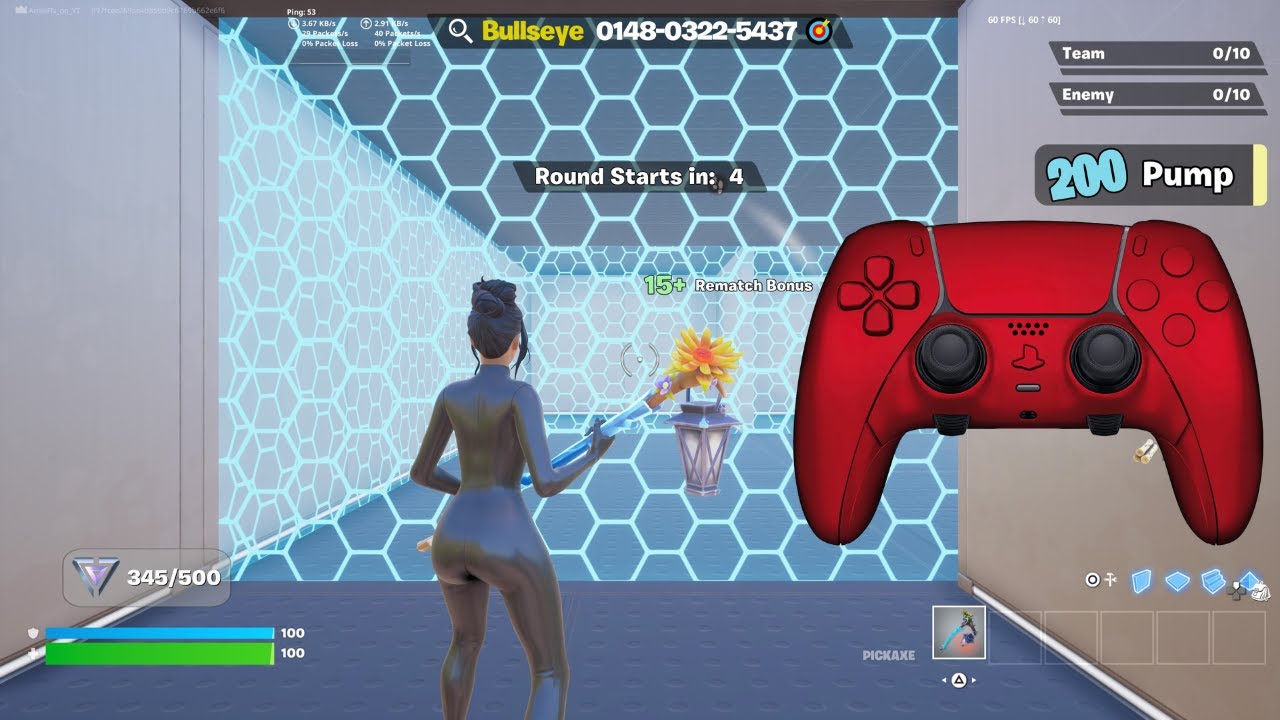 PS5 Controller🎮 Fortnite Piece Control 1v1🎯 Gameplay