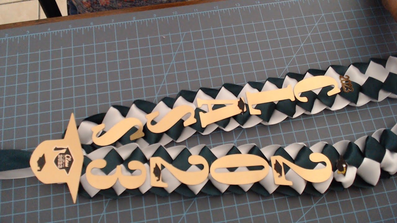 como hacer collar para graduacion facil 