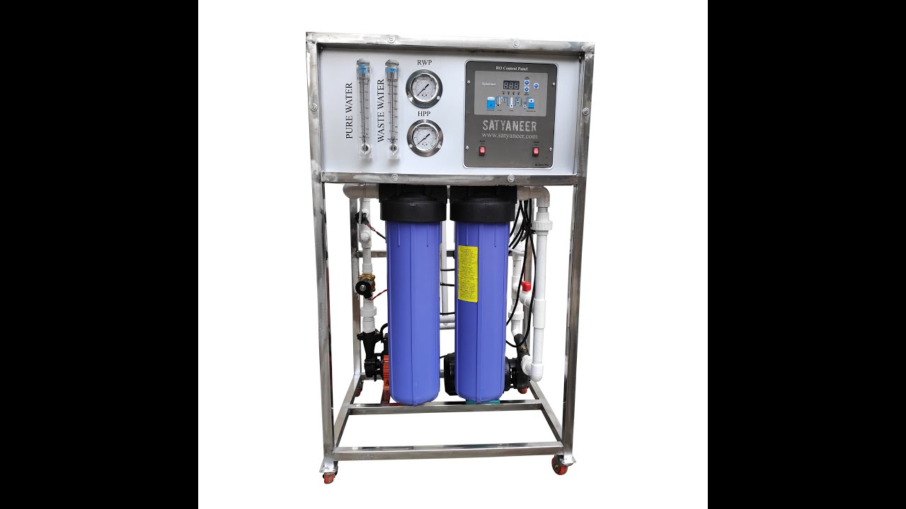 250 LPH RO PLANT RO+UV Automatic Water Purifier System working Upto 3000 TDS with 2 x 4021 Membrane