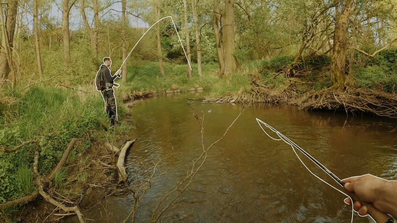 V tomto potoce to žije. Zábavné nymfování na malém potoce | Tiny stream fly fishing