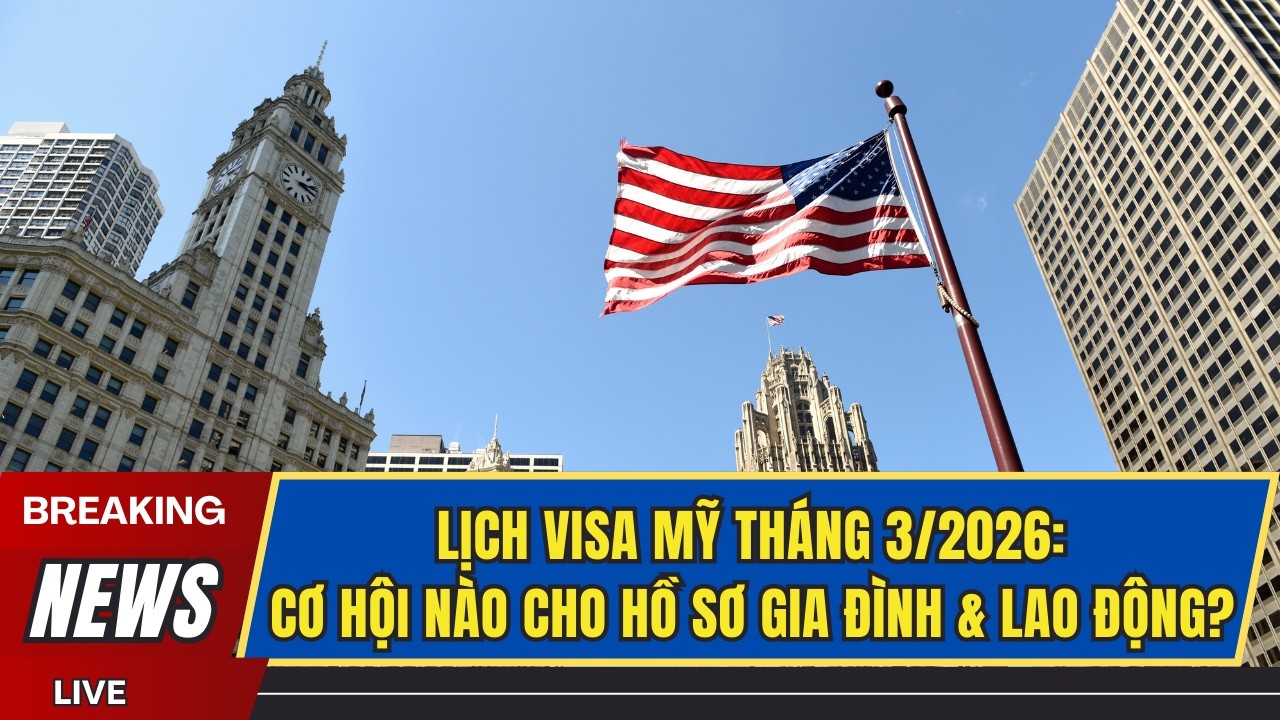 LỊCH VISA MỸ THÁNG 3/2026: Cơ Hội Nào Cho Hồ Sơ Gia Đình & Lao Động? – Visa Bulletin For March 2026