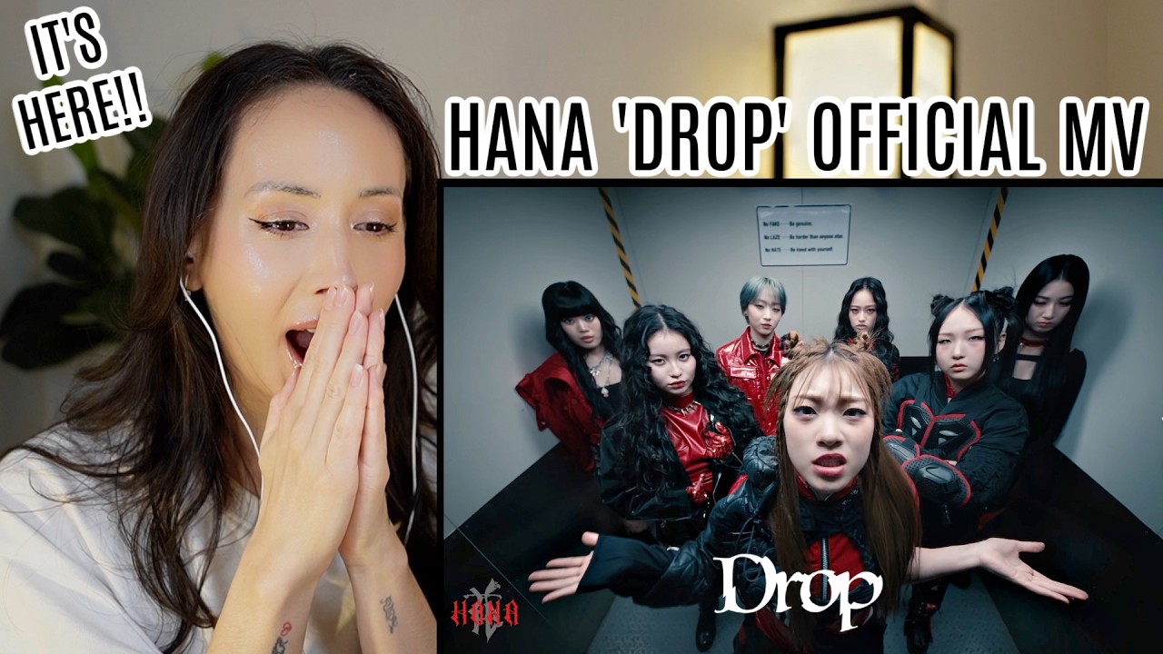 HANA / Drop -Music Video-  REACTION (ENG/JPN SUB)