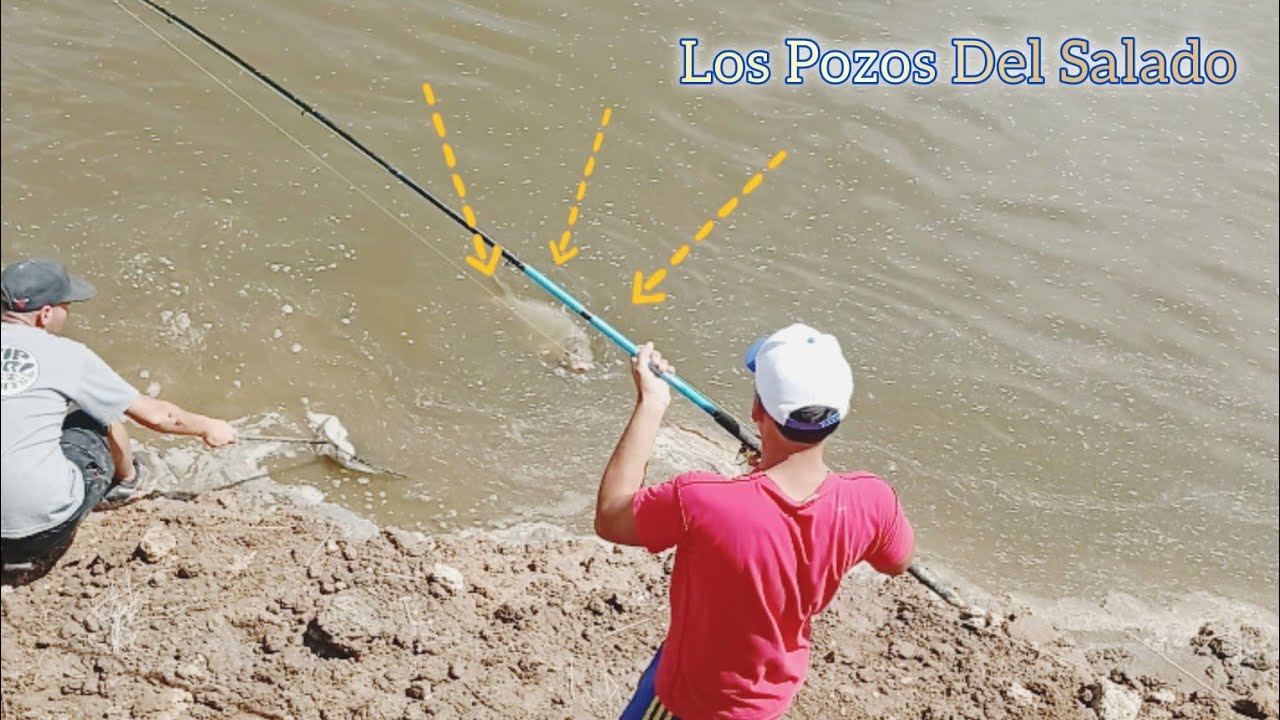 CONOCES ESTE LUGAR?🎣 PESCA EN EL RIO SALADO CON CALOR EXTREMO🔥🌊 TERRIBLE EL LUGAR 🤯💯