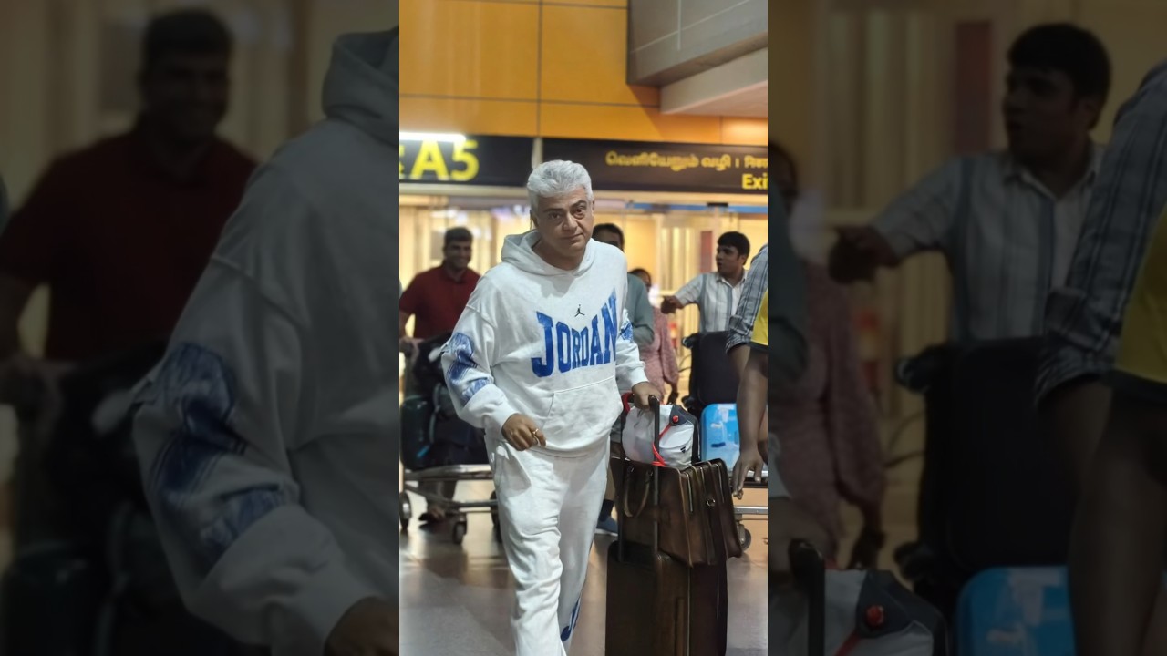 Ajith Kumar 😍 Back To Chennai AK Recent Exclusive Video From #chennai airport #airport #thala #fans