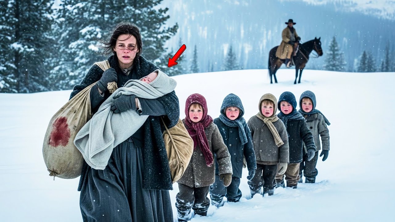 “Hey, Miss… Come With Me,” The Cowboy Said Seeing The Widow And Six Kids In The Snowstorm.