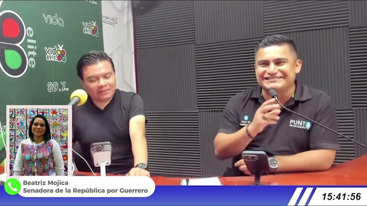 Enlace telefónico con la senadora Beatriz Mojica 