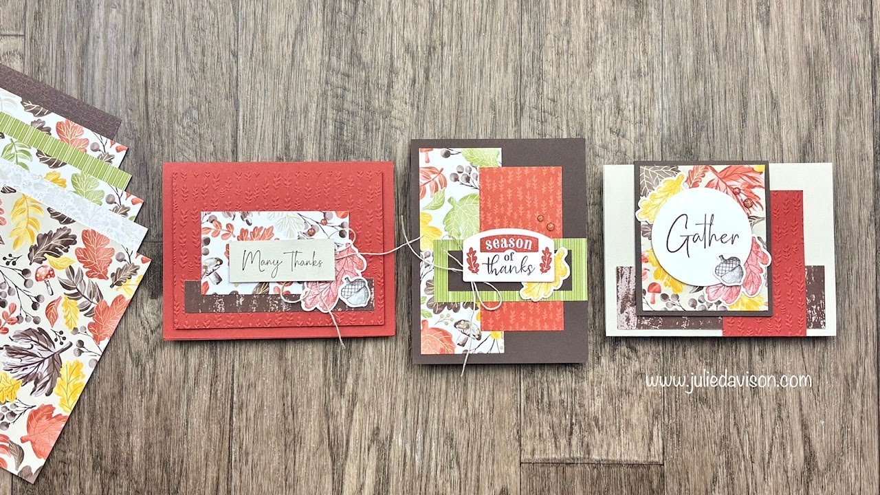 FREE Class! 3 Stampin' Up! Gathering Together Cards + Bonus Ideas | September 2025 Bonus Project Kit
