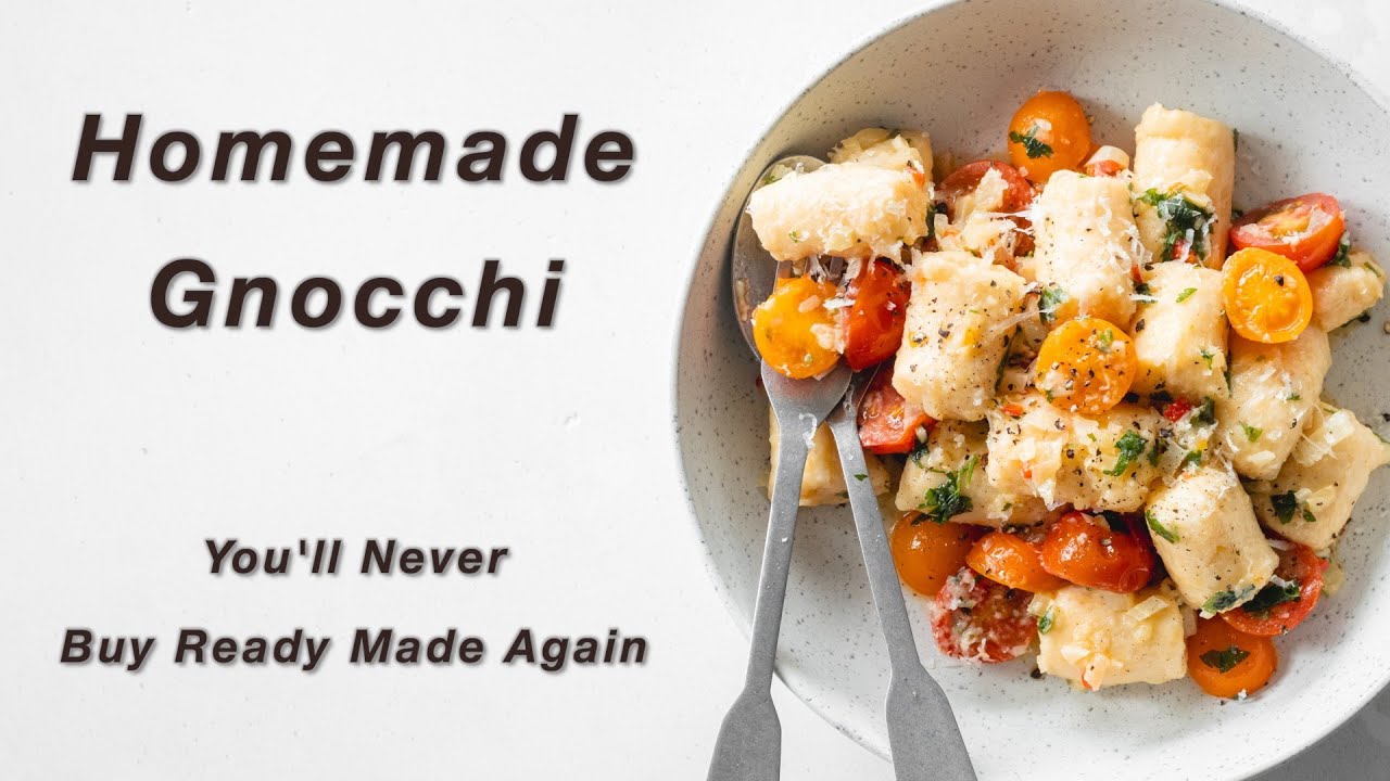 🥔 Homemade Gnocchi with Fresh Tomatoes | Simple & Delicious Italian Recipe 🍅