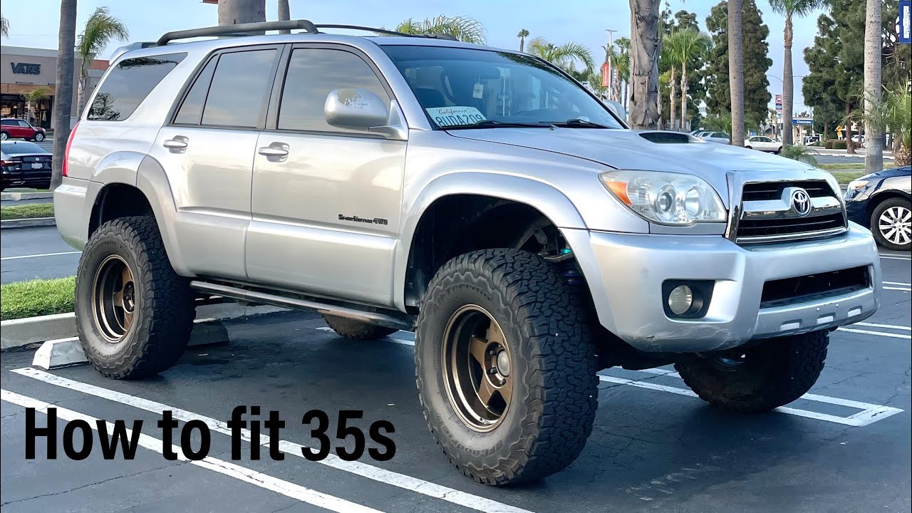 Fitting 35s on a Toyota 4runner // 4th gen 4runner