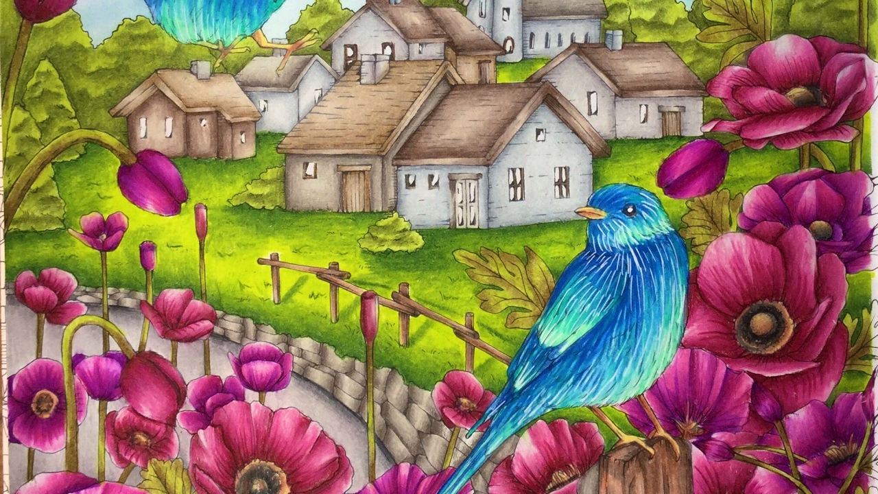 MENUET DE BONHEUR - prismacolor pencils - part 2