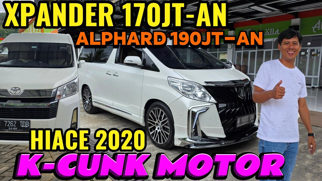 Xpander 170jt-an, Alphard 190jt-an, Hiace 2020