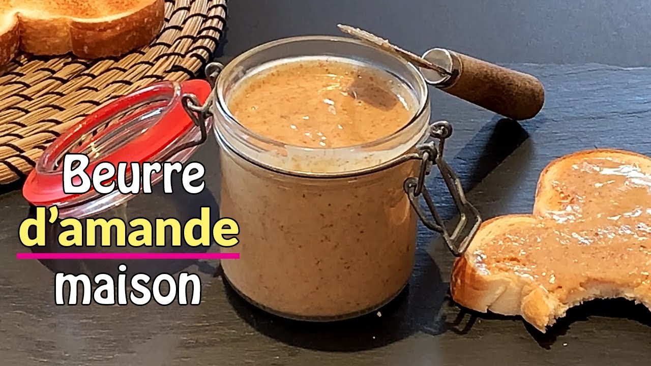 Beurre d'amande maison - Recette de purée d'amandes facile