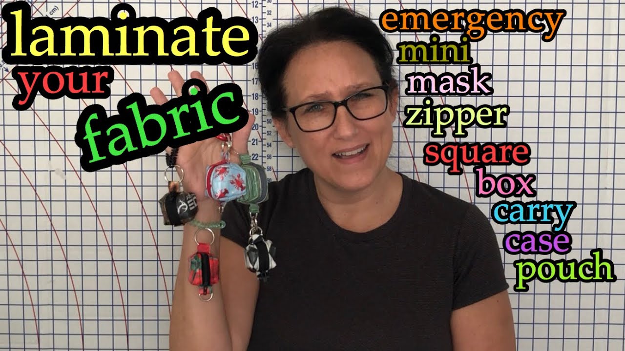 How To Make Emergency Laminated Mask Carry Case ~ Mini Square Zipper Box Pouch ~ The Sewing Channel