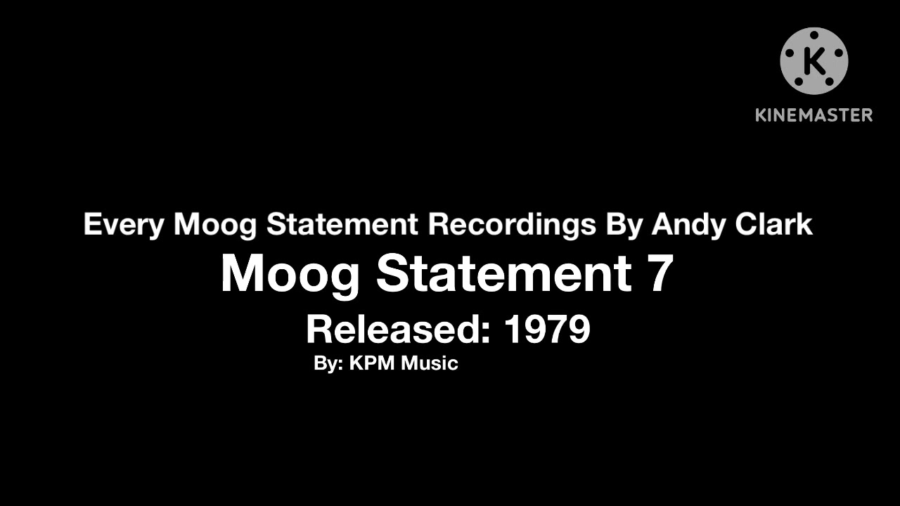 Every Moog Statement Recordings By Andy Clark (1979)