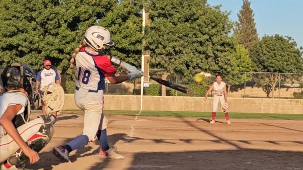 2025 offensive highlights Aisha Hill (13years old) #game #hit #softball 