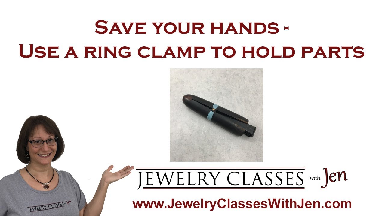 Save your hands! – How to use a ring clamp for jewelry making.