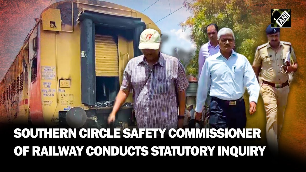 Madurai train coach fire: Southern Circle Safety Commissioner of Railway conducts statutory inquiry