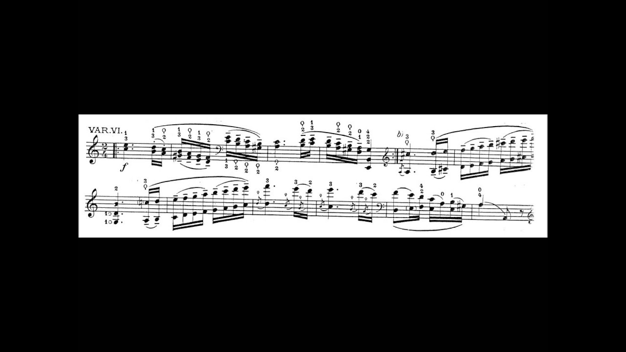 Silva-Paganini: Caprice, Op. 1 No. 24 (for Cello) (with Sheet Music)