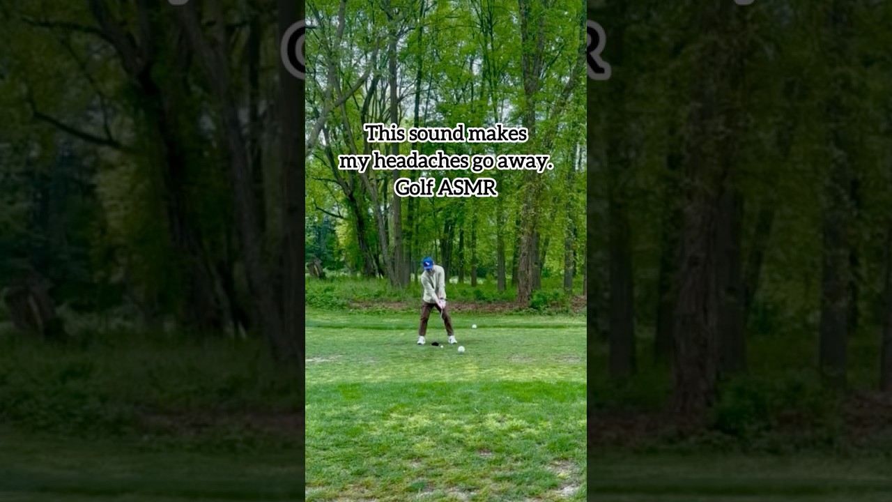Sound therapy for golfers. Golf ASMR. Perfect golf sound. 