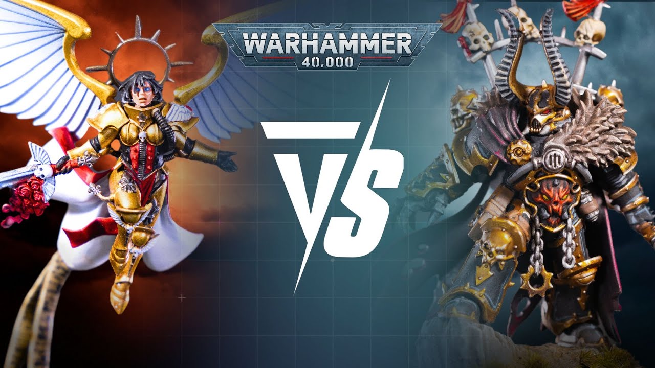 Adepta Sororitas Vs Chaos Space Marines Warhammer 40k 10th Edition Live 2000pts Battle Report