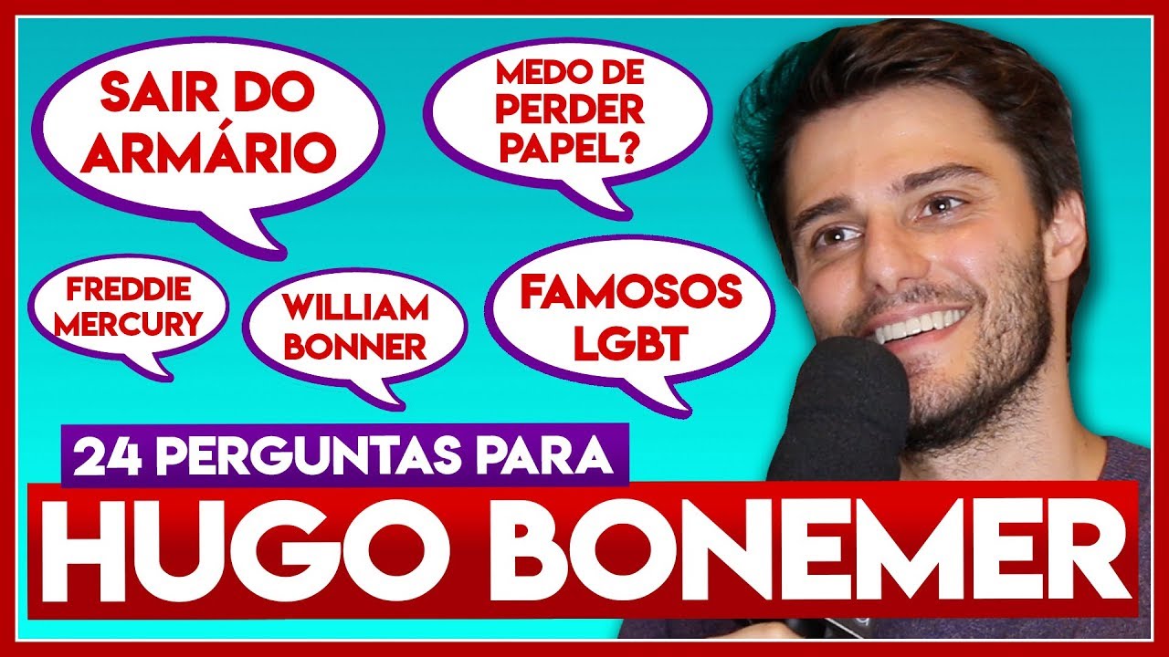 Pq SAÍ DO ARMÁRIO publicamente? | Medo de perder papel? | Família - 24 Perguntas para: HUGO BONEMER