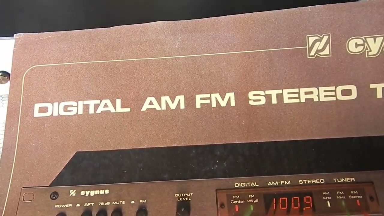 CONHEÇA sintonizador AM FM CYGNUS TU 800 clássico vintage ANOS 80