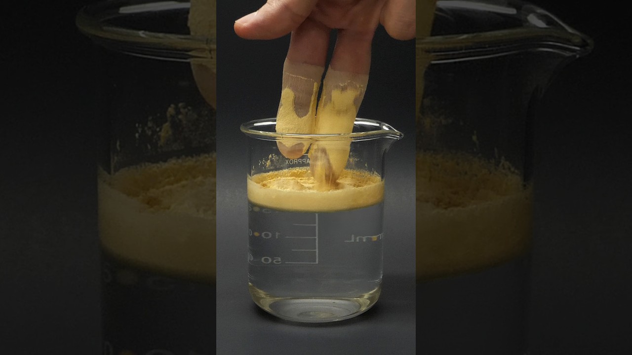 This yellow powder can't get wet