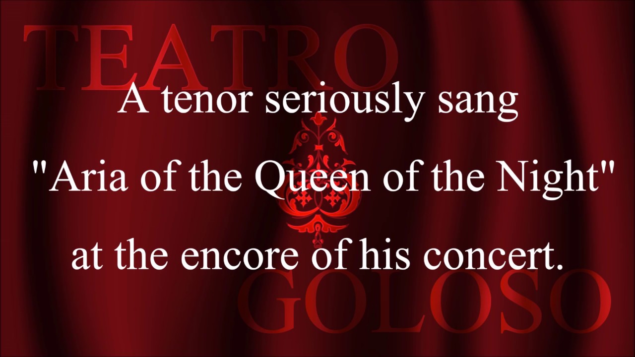 Tenor sings