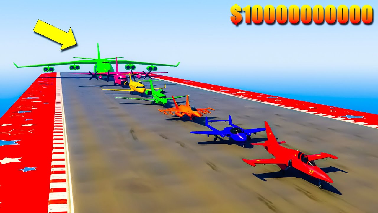 $100000000000 Plane Crash Challenge 😍|#gta5