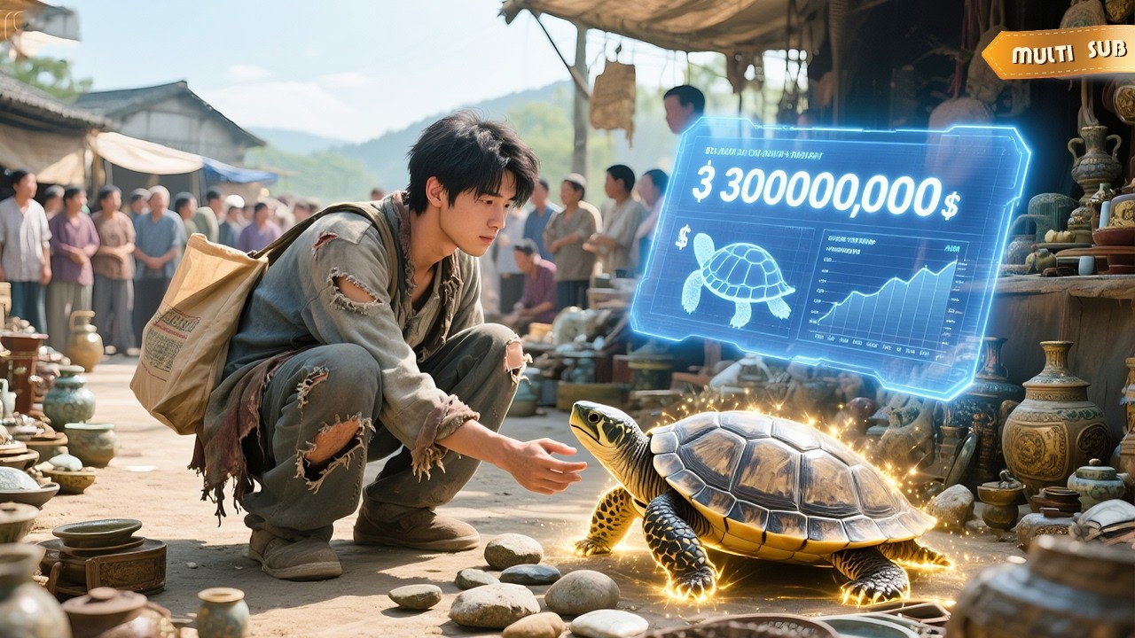 【FULL】300塊地攤撿漏廢鐵，專家鑑定竟是玄武神龜！小乞丐一夜狂賺3000萬，這運氣簡直開掛！ #短劇#鑑寶#萌寶
