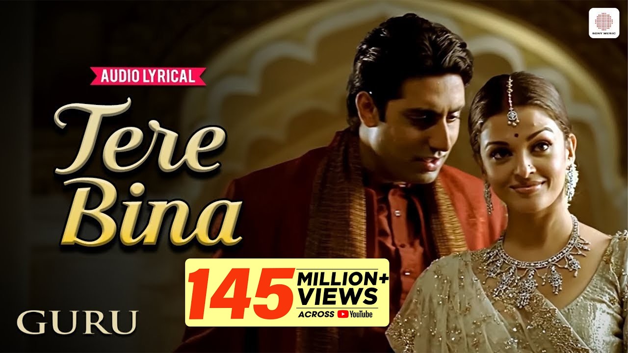 A.R. Rahman - Tere Bina | Lyrical Song | Aishwarya Rai | Abhishek Bachchan | Guru | Gulzar