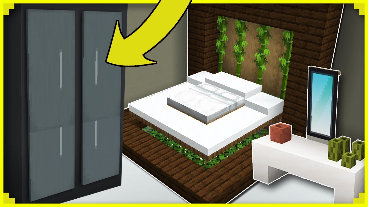 🦊Como fazer um QUARTO MODERNO no MINECRAFT