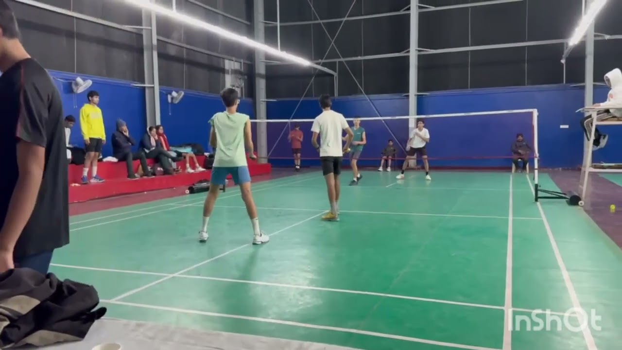 Badminton 🏸🏆🎯 Double match #badminton #hardworkwork#match #health #active #sports 