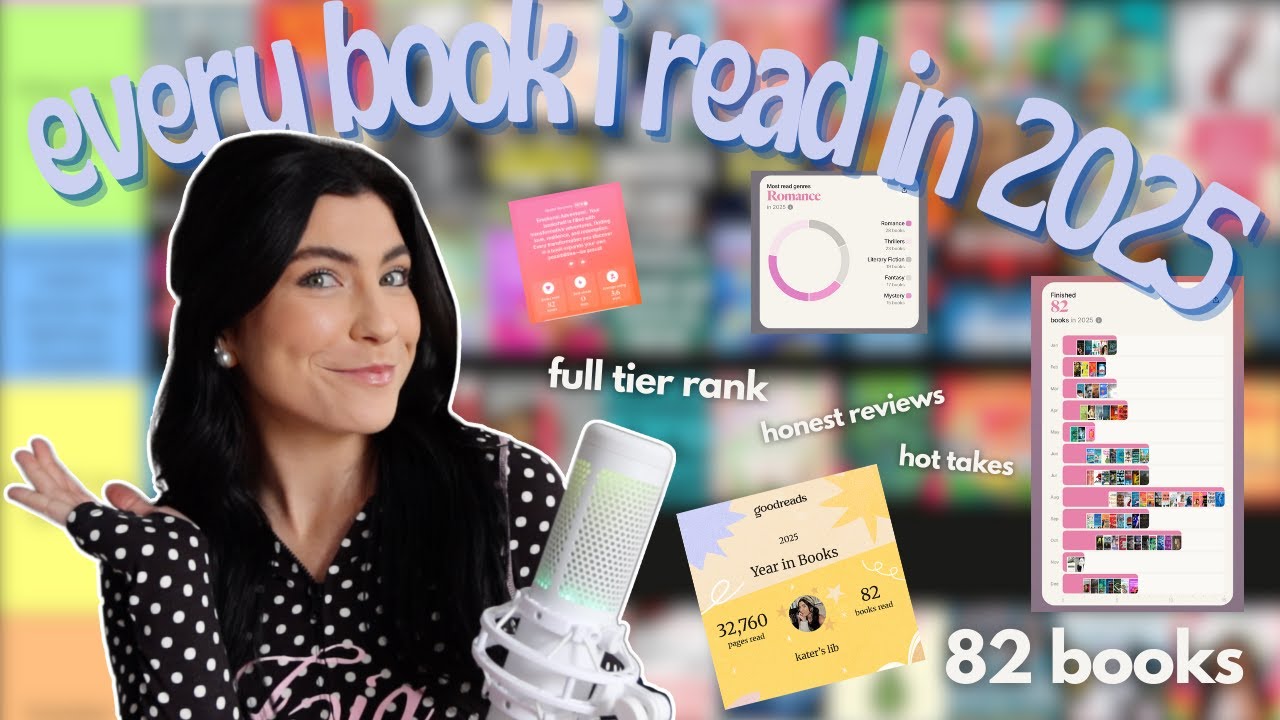 tier ranking every single book i read in 2025 (82 books!!) 🏆📚👀
