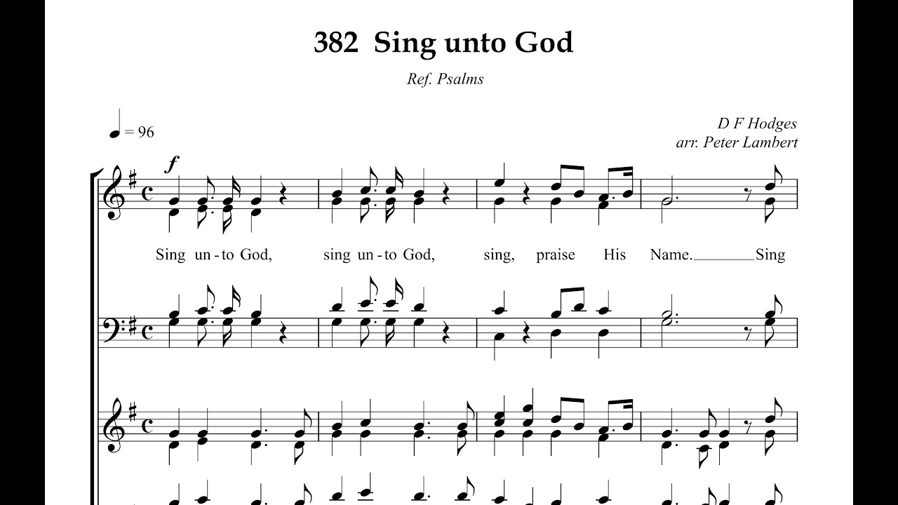 Hymn Collection 382   Sing unto God