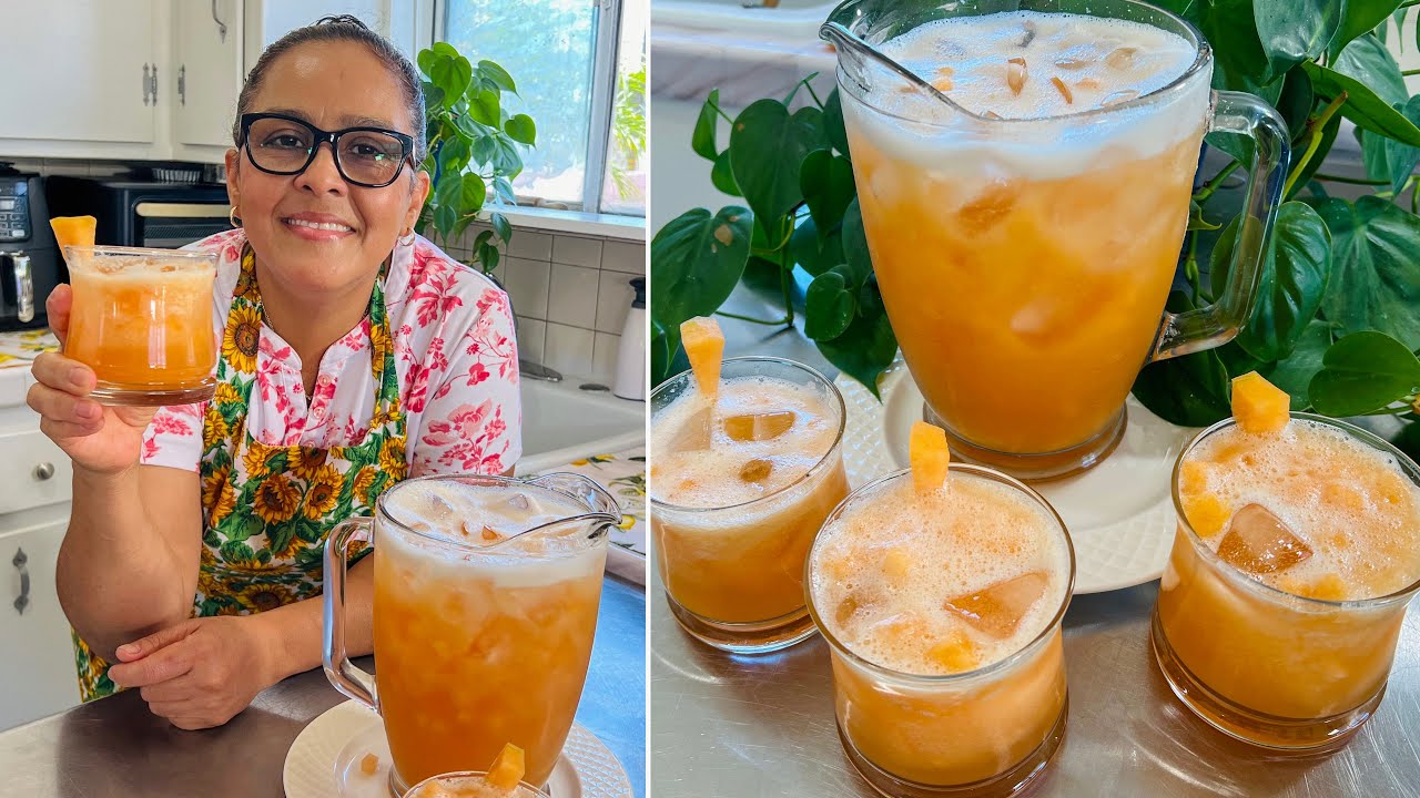 FRESCO DE MELÓN 🍈 AGUA FRESCA DE MELÓN el remedio para estos calores🥵