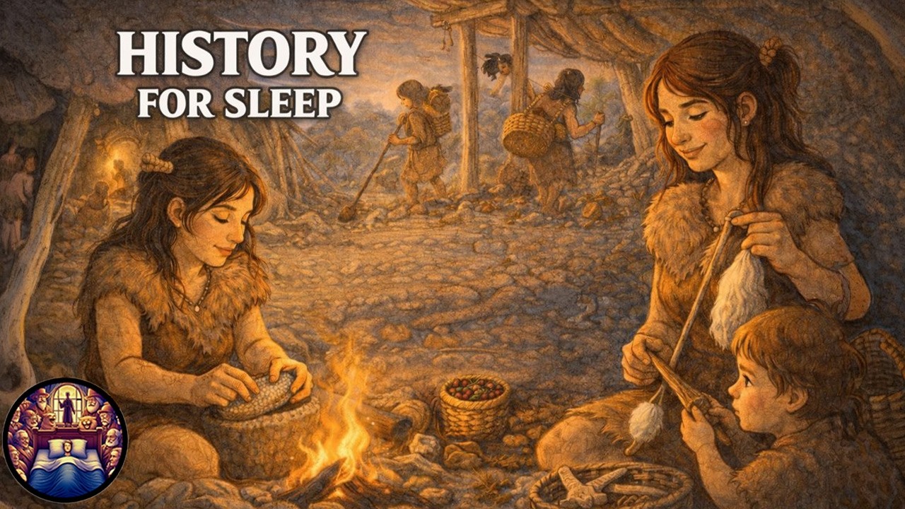 How Prehistoric Women Worked, Rested, and Raised Children | Boring History For Sleep