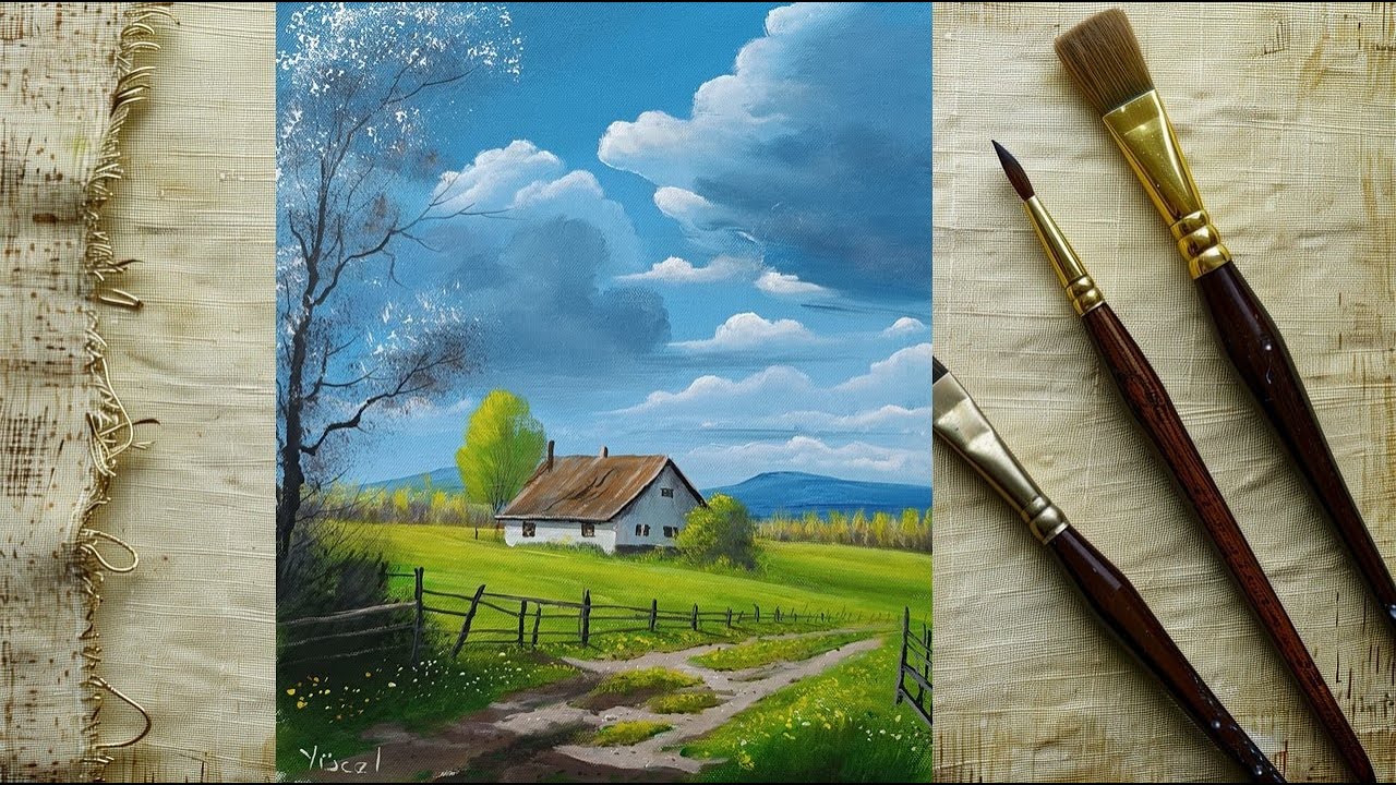 Akrilik Boya  Landscape Painting