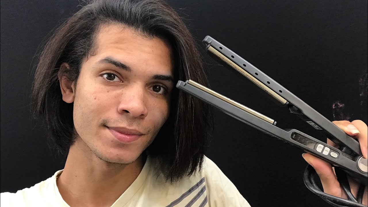 ASMR ESCOVA E CHAPINHA NO MEU CABELO