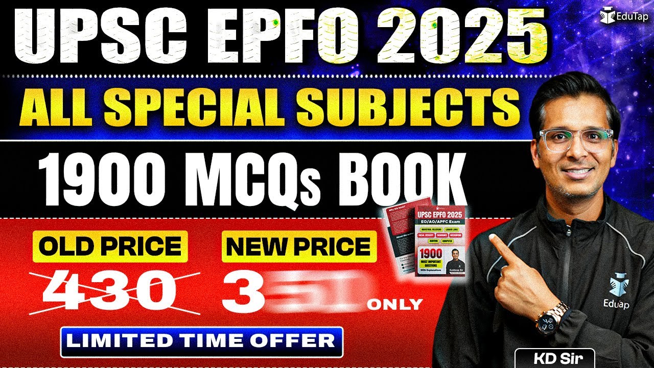 UPSC EPFO Book | UPSC EPFO Booklist | UPSC EPFO EO AO & APFC Questions Books | UPSC EPFO MCQ |EduTap