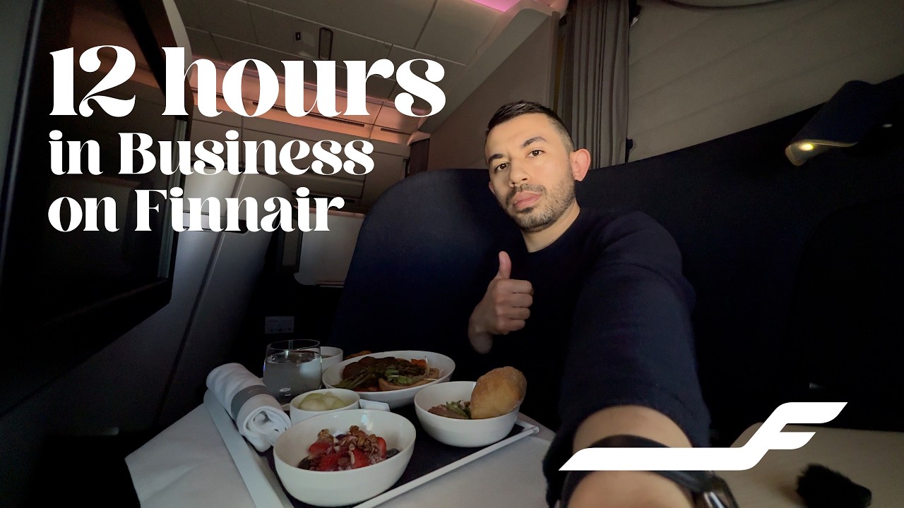 12 hours in BUSINESS CLASS on Finnair A350-900 Review – Helsinki to Nagoya