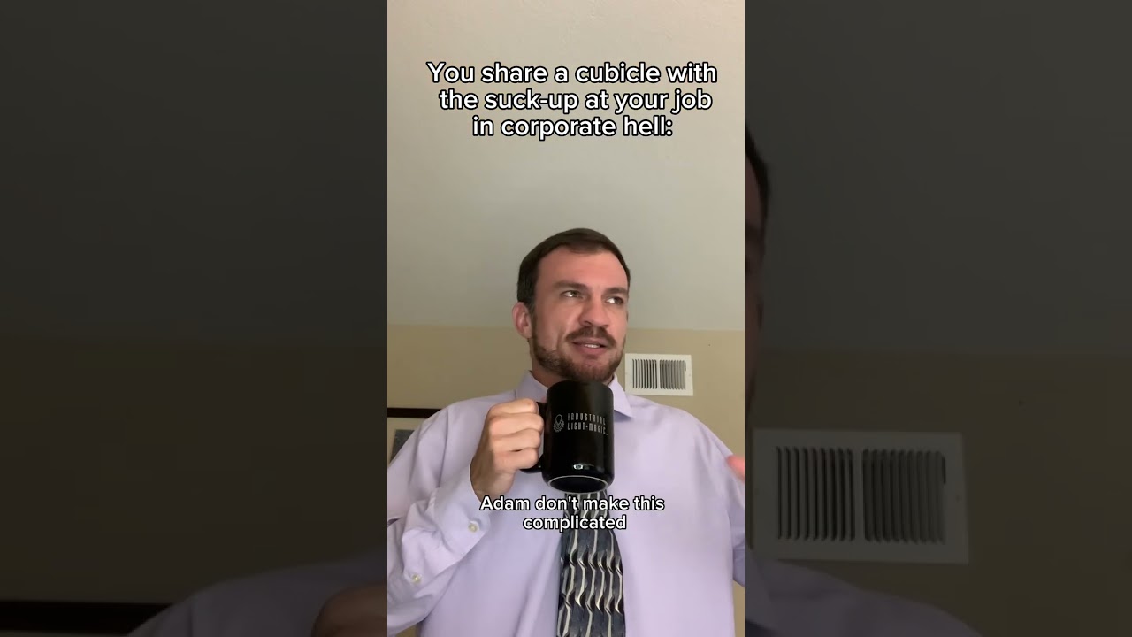 POV: Ты делишь кабинку с подлизой на работе в корпоративном аду.