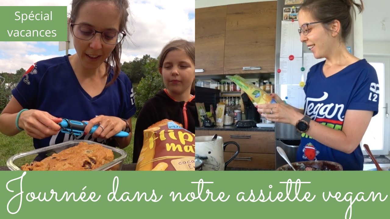 Journée dans notre assiette vegan | Spécial vacances & balade en vélo et surprise en fin de vidéo 😍