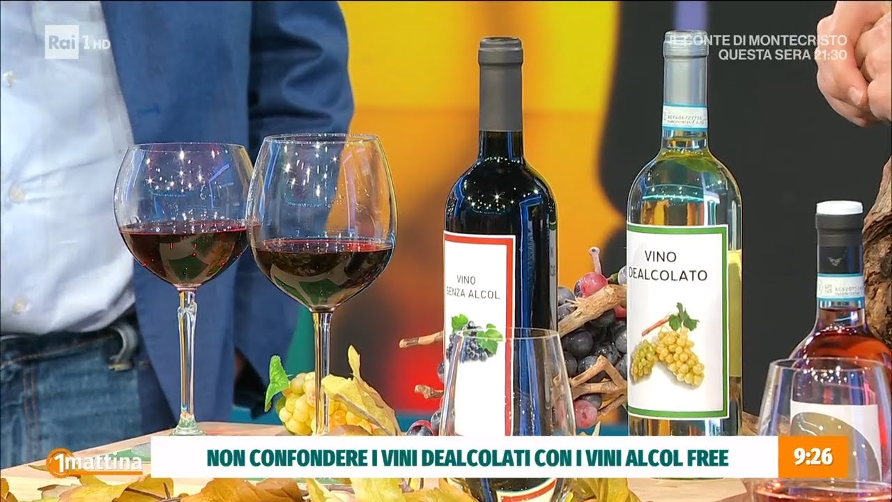 Vino dealcolizzato - Unomattina 13/01/2025
