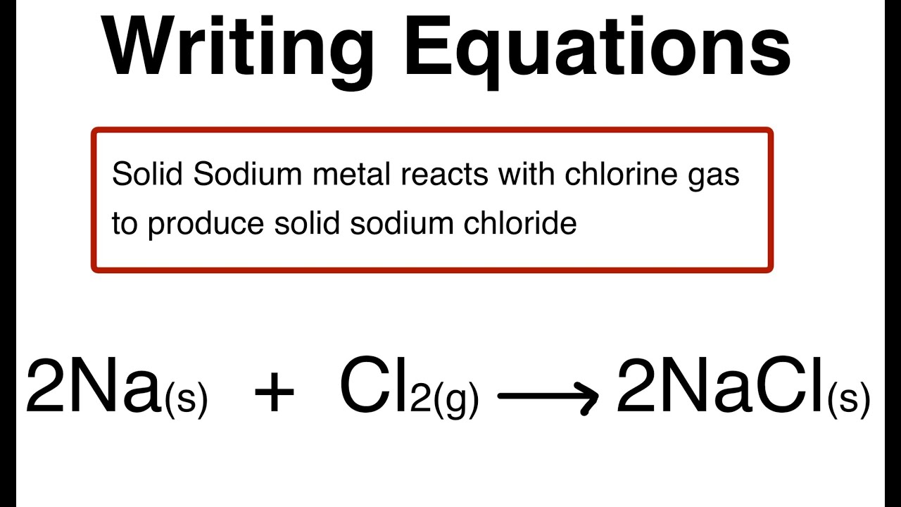 How to Write Chemical Equations from Word Problems | Step-by-Step Chemistry Tutorial
