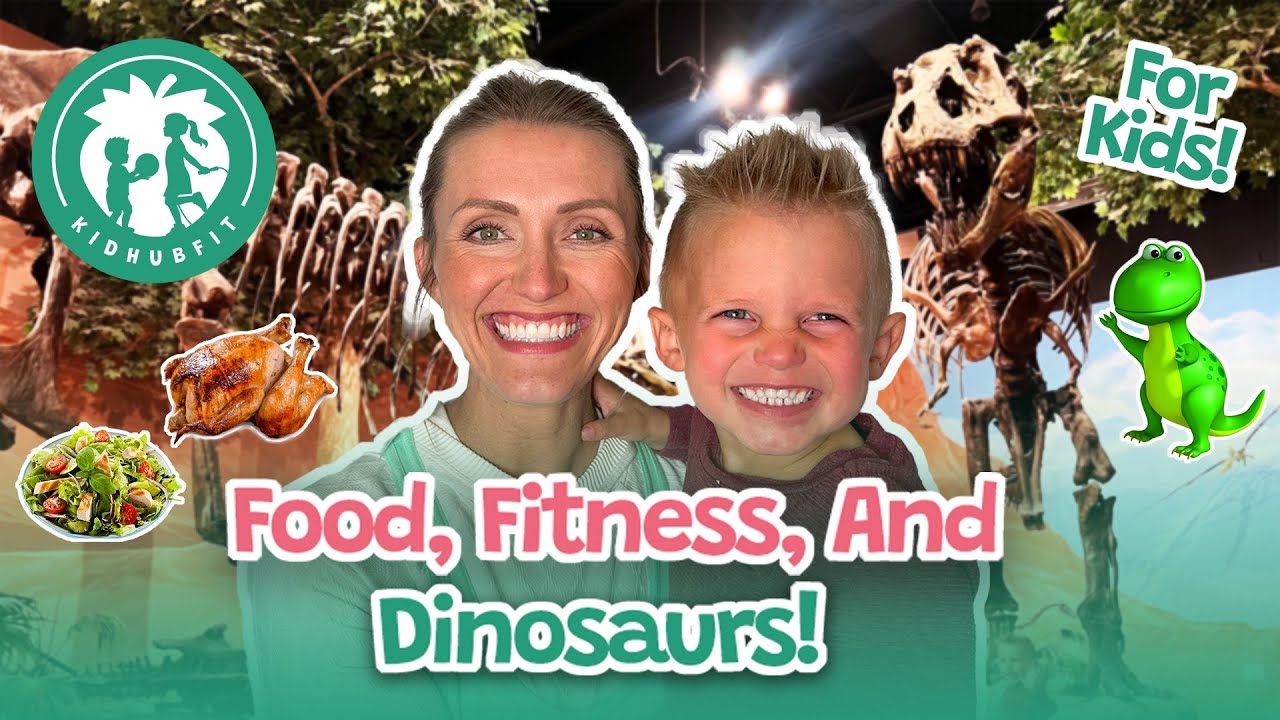 Dinosaurs For Kids! Making Kids Exercise and Nutrition Fun! Fun Educational Video For Kids!
