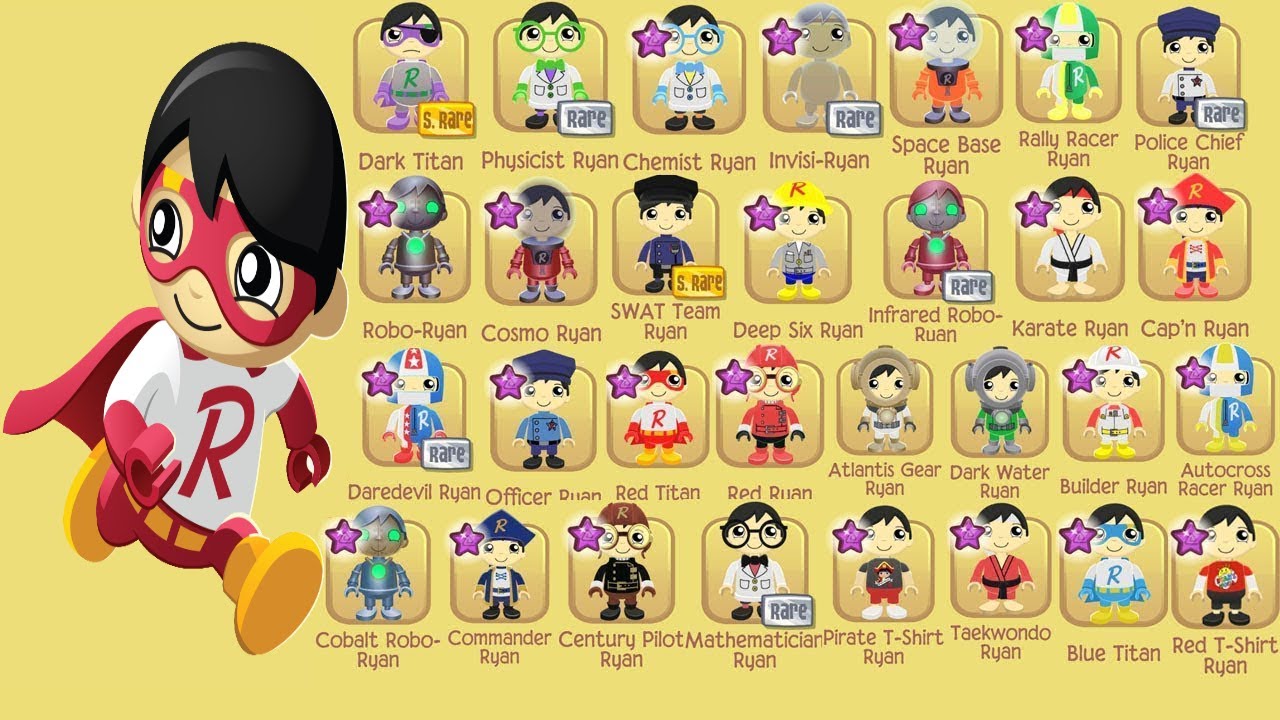 Tag with Ryan - Unlock all Ryan's World Costumes & Characters - Combo Panda Gameplay