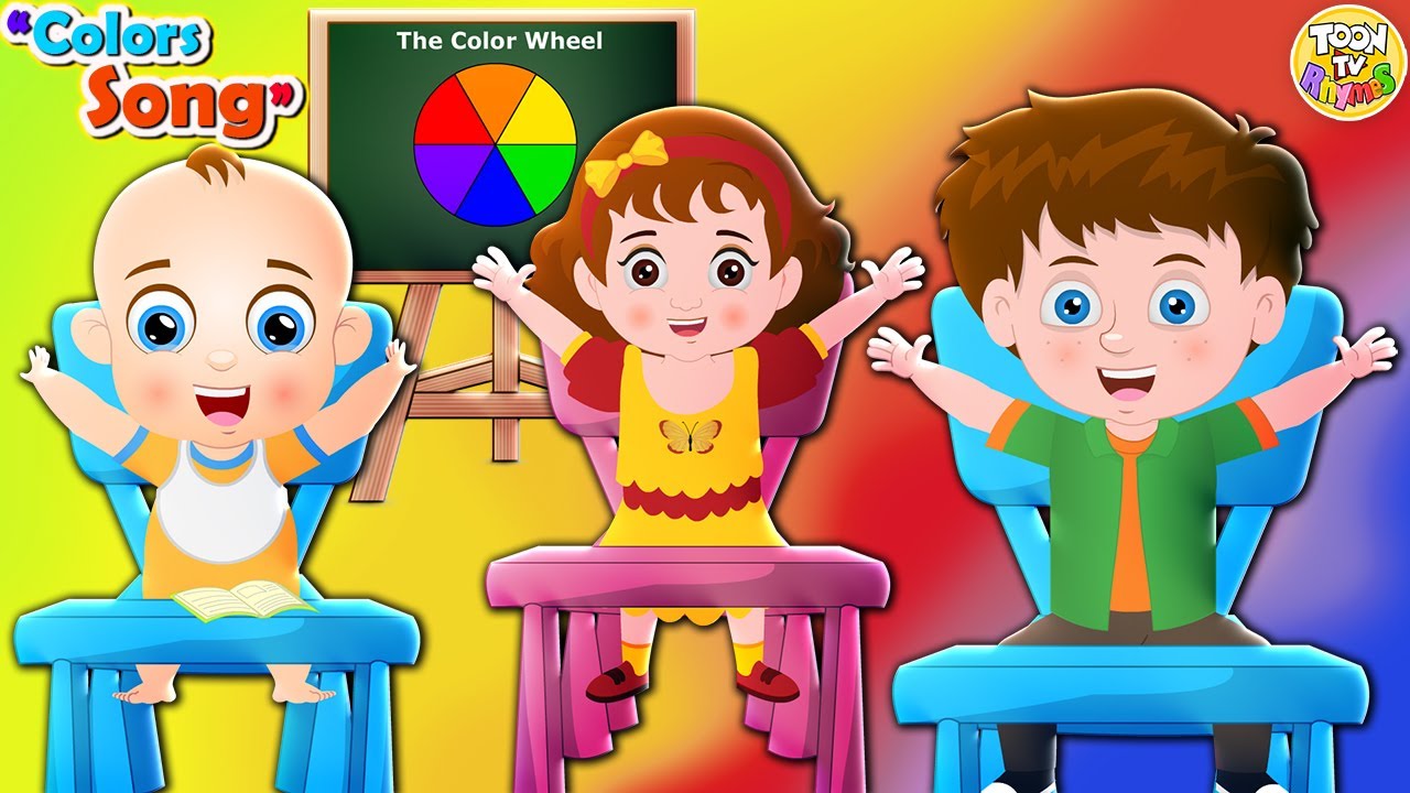 The Colors Song l Nursery Rhymes & Kids Songs l Toon Tv English Rhymes